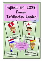 Vorschau - Spiele - Fußball EM Frauen: Tafelkarten - Deckblatt