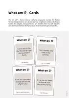 Vorschau - Aufgabenkarten - Summer: What am I? - Cards (Englisch) - Seite 1
