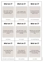 Vorschau - Aufgabenkarten - Summer: What am I? - Cards (Englisch) - Seite 2