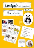 Vorschau - Fördermaterial/Inklusion - Haustiere, Lesekarten für Erstleser (Silbenmethode), Nr. 022 - Deckblatt