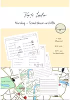 Vorschau - Arbeitsblätter - Trip to London: Monolog (Sprechblasen und ABs) - Deckblatt