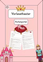 Vorschau - Arbeitsblätter - Vorlesetheater "Aschenputtel" - Leseförderung - Märchen - Deckblatt