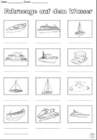 Vorschau - Arbeitsblätter - Wörterliste "Fahrzeuge auf dem Wasser" mit Wörtertabelle - DaZ / DaF / Deutsch - Seite 3