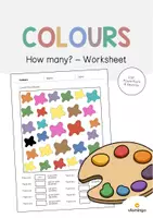 Vorschau - Arbeitsblätter - Colours: How many? – Worksheet (Englisch) - Deckblatt