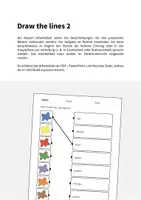 Vorschau - Arbeitsblätter - Colours: Draw the lines 2 (Englisch) - Seite 1
