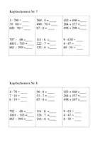Vorschau - Test - 8 Kopfrechentests ab Klasse 4 (Rechenstrategien) - Seite 3