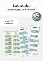 Vorschau - Bildkarten - Partnerrechnen Einmaleins - 3er, 4er & 5er - Deckblatt
