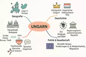Vorschau - Arbeitsblätter - Arbeitsblatt "Ungarn" + Onlineübung & MP3 + Mindmap + Infografik - Seite 2