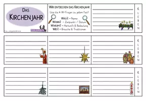 Vorschau - Arbeitsblätter - Religion: Arbeitsblätter Kirchenraum - Kirchenjahr - Weltreligionen (www.kirche-entdecken.de) - Seite 3