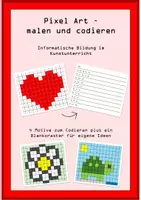 Vorschau - Arbeitsblätter - Materialpaket Pixel Art - Informatische Bildung im Kunstunterricht - Seite 1