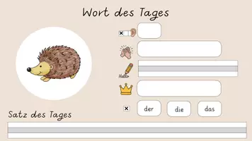 Vorschau - Präsentationen/Tafelbilder - Wort des Tages – Digitale Tafelbilder für die 1. Klasse - Seite 3