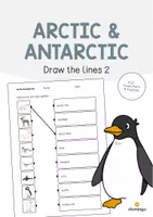 Vorschau - Arbeitsblätter - Arctic and Antarctic: Draw the lines 2 (Englisch) - Deckblatt