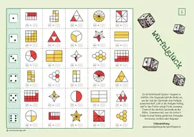 Vorschau - Spiele - Brüche in Prozentsatz umrechnen - Spiel (Würfelglück) - Seite 1