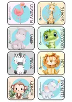 Vista previa - Juegos / Gamificación - Tarjetas de animales en inglés 🐶🦁🦓 - página 3