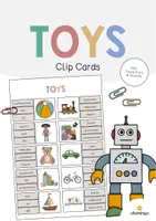 Vorschau - Stationenlernen - Toys: Clip Cards / Klammerkarten (Englisch) - Deckblatt