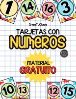 Vista previa - Decoración del aula - GRATIS TARJETAS NUMEROS 1 AL 30 - Portada