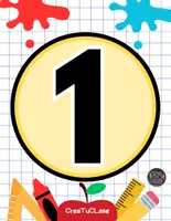 Vista previa - Decoración del aula - GRATIS TARJETAS NUMEROS 1 AL 30 - página 1