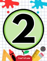 Vista previa - Decoración del aula - GRATIS TARJETAS NUMEROS 1 AL 30 - página 2