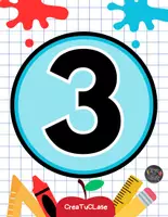 Vista previa - Decoración del aula - GRATIS TARJETAS NUMEROS 1 AL 30 - página 3