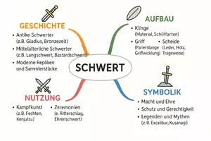 Vorschau - Arbeitsblätter - Arbeitsblätter zum Thema "Schwert" (Lückentext, Hörverstehen) + Lösung & MP3 + Mindmap + Infografik - Seite 2