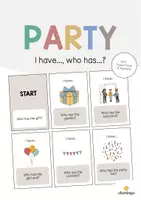 Vorschau - Mal- und Bastelvorlagen - PARTY: XXL Materialpaket für den Englischunterricht (Geburtstag, Fete, Birthday) - Seite 1