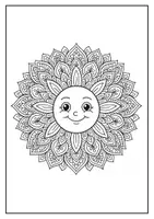 Vorschau - Mal- und Bastelvorlagen - Mai Mandalas Frühling - Seite 1