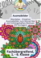 Vorschau - Mal- und Bastelvorlagen - Mai Mandalas Frühling - Deckblatt