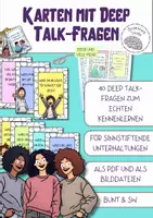 Vorschau - Anderer Materialtyp - Karten mit Deep Talk-Fragen - Deckblatt