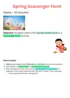 Προεπισκόπηση - Διαδραστικό υλικό - Spring Scavenger Hunt Game - Σελίδα 1