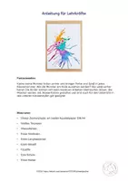 Vorschau - Mal- und Bastelvorlagen - Kunst Grundschule, Bunte Monster mit Wasserfarben malen und pusten - Seite 3