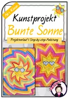 Vorschau - Stundenentwürfe - Kunst FRÜHLING | SOMMER: Bunte Sonne - Deckblatt