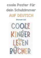 Vorschau - Poster - POSTER: COOLE KINDER LESEN BÜCHER - Deckblatt