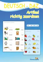 Vorschau - Arbeitsblätter - ArtikelRichtigZuordnen - Deckblatt
