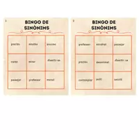Vista previa - Juegos / Gamificación - BINGO DE SINÒNIMS (1) - página 2
