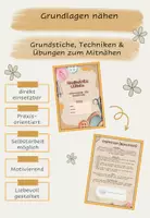Vorschau - Unterrichtsreihen - Nähen: Grundstiche, Techniken & Übungen zum Mitnähen - Deckblatt