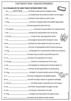 Vorschau - Arbeitsblätter - 5 worksheets zur Übung des Past Perfect mit Lösungen für die Sekundarstufe 1 - Seite 3