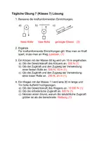 Vorschau - Arbeitsblätter - Physik kraftumformende Einrichtungen tägliche Übung Prüfungsvorbereitung Arbeitsblatt mit Lösung - Seite 1