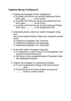 Vorschau - Arbeitsblätter - Physik Druck tägliche Übung Prüfungsvorbereitung Arbeitsblatt mit Lösung - Deckblatt