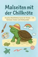 Vorschau - Unterrichtsreihen - 🐢 Kreative Malseiten mit der Chillkröte - Deckblatt
