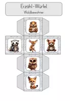 Vorschau - Spiele - Erzähl - Würfel/ Geschichtenwürfel / Cube for a story (Tiere, Fantasie) - Seite 3