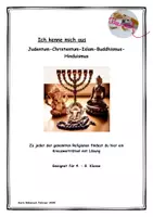Vorschau - Unterrichtsreihen - Islam - Legekreis, Themenheft (A5), Kreuzworträtsel - Seite 1