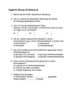 Vorschau - Arbeitsblätter - Physik Kernphysik tägliche Übung Prüfungsvorbereitung Arbeitsblatt mit Lösung - Deckblatt