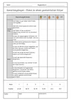 Vorschau - Test - Plakat geometrische Körper besondere Lernaufgabe Bewertungsbogen - Seite 1
