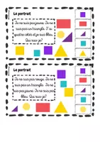 Aperçu - Cartes / Images - Le portait - Géométrie - Page de couverture