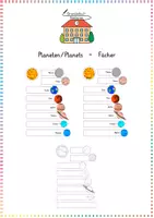 Vorschau - Arbeitsblätter - Planeten / Sonnensystem (Planets): Sparpaket (CLIL) - Fächerübergreifend - Kl. 3/4 - Seite 1