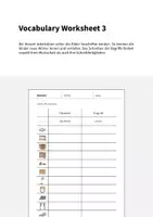 Vorschau - Arbeitsblätter - Bedroom: Vocabulary Worksheet 3 (Englisch) - Seite 1