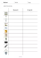 Vorschau - Arbeitsblätter - Bedroom: Vocabulary Worksheet 3 (Englisch) - Seite 3