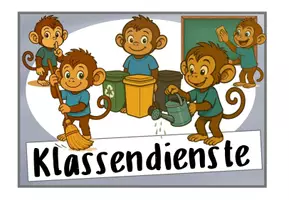 Vorschau - Poster - Klassendienste Affenklasse - Visualisierungen in 3 verschiedenen Formaten - Seite 1