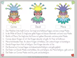 Vorschau - Arbeitsblätter - Logical "Fasching & Karneval" - ab Klasse 2 - Seite 3
