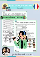 Aperçu - Feuilles d'exercices - LE PLUS-QUE-PARFAIT DE L’INDICATIF – Compréhension orale - Page de couverture